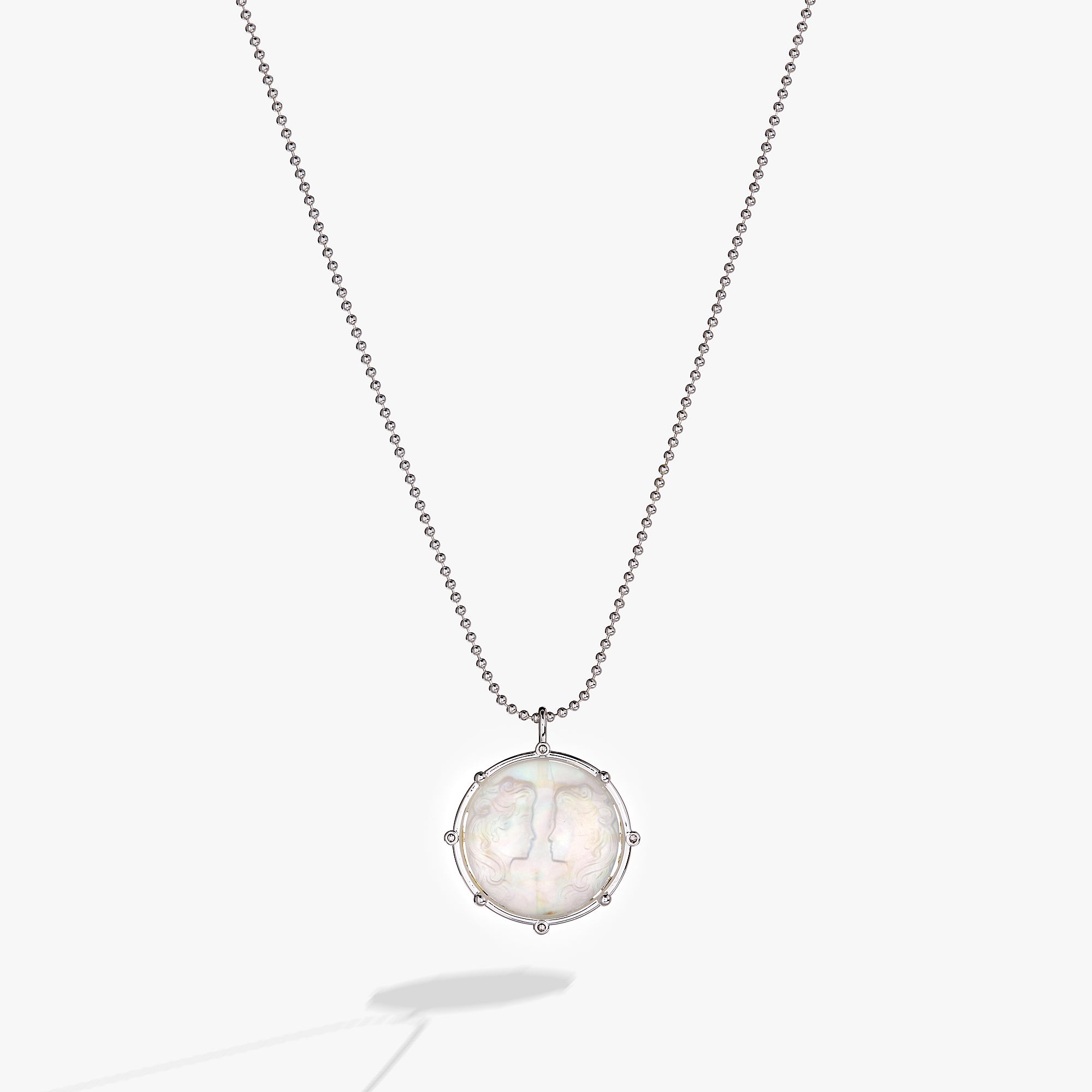 Gemini Zodiac Double Sided Charm Necklace - Sterling Silver Zodiac Jewelry for Women - Perfect Birthday Gift & Everyday Wear for Gemini Women