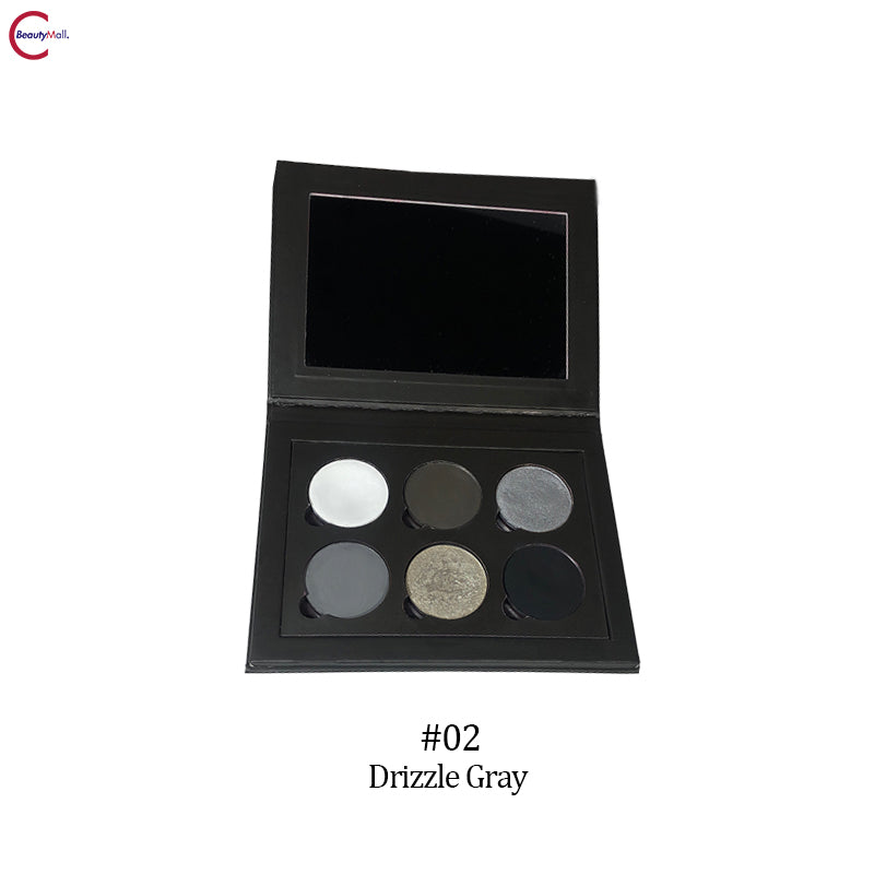 Gothic Eyeshadow Palette - 6 Highly Pigmented Matte & Shimmer Shades in Red & Black | Perfect for Halloween, Cosplay, and Dramatic Evening Looks