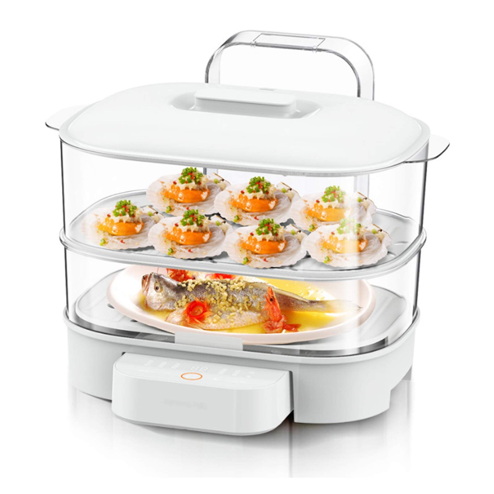 HYDZQ Electric Steamer - 6L Multifunctional Food Steamer & Warmer for Healthy Cooking | Perfect for Vegetables, Dumplings, Seafood & Meal Prep at Home