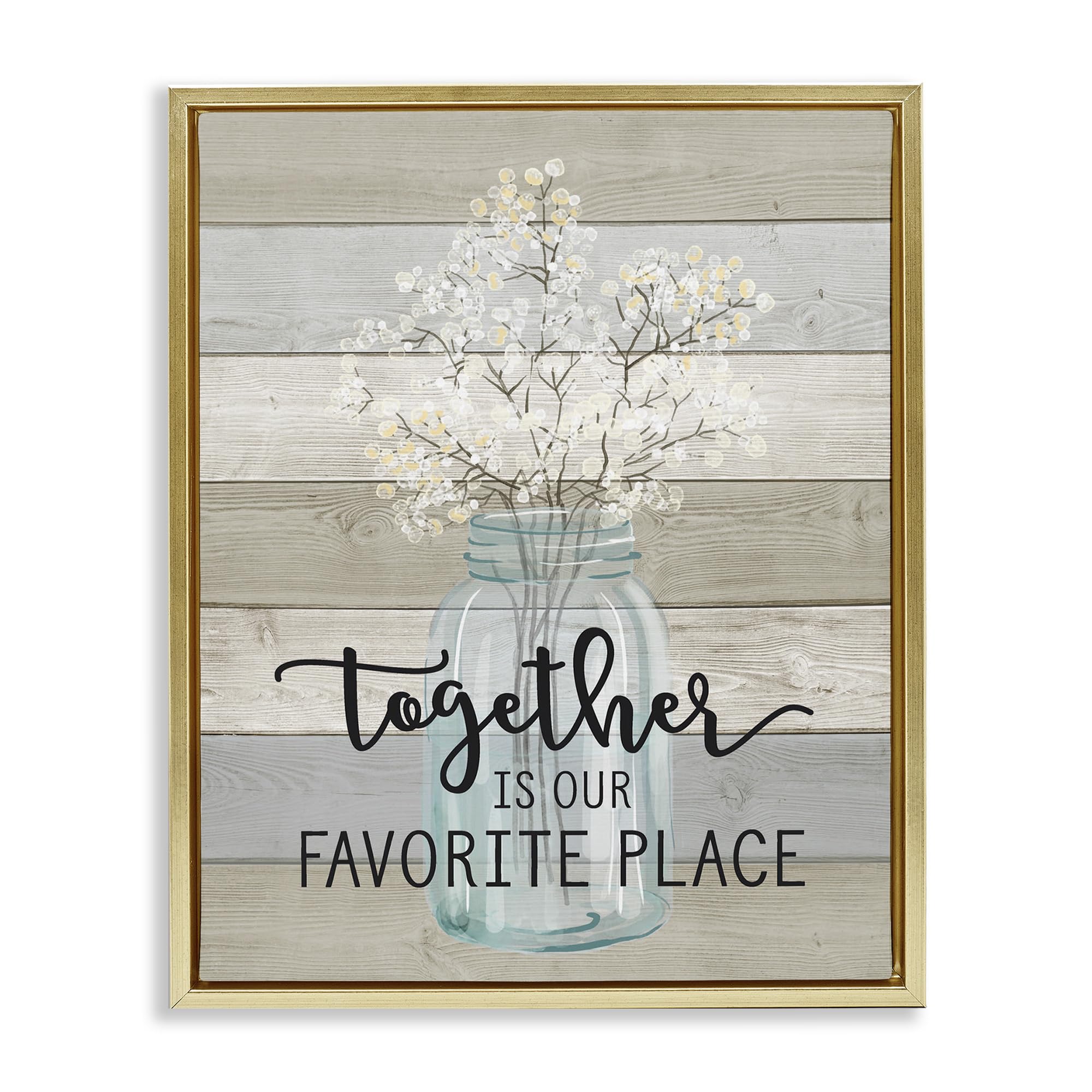 Stupell Industries 'Guests Feel At Home' Framed Wall Art - Lettered & Lined Design - Perfect for Living Room, Bedroom & Guest House Decor