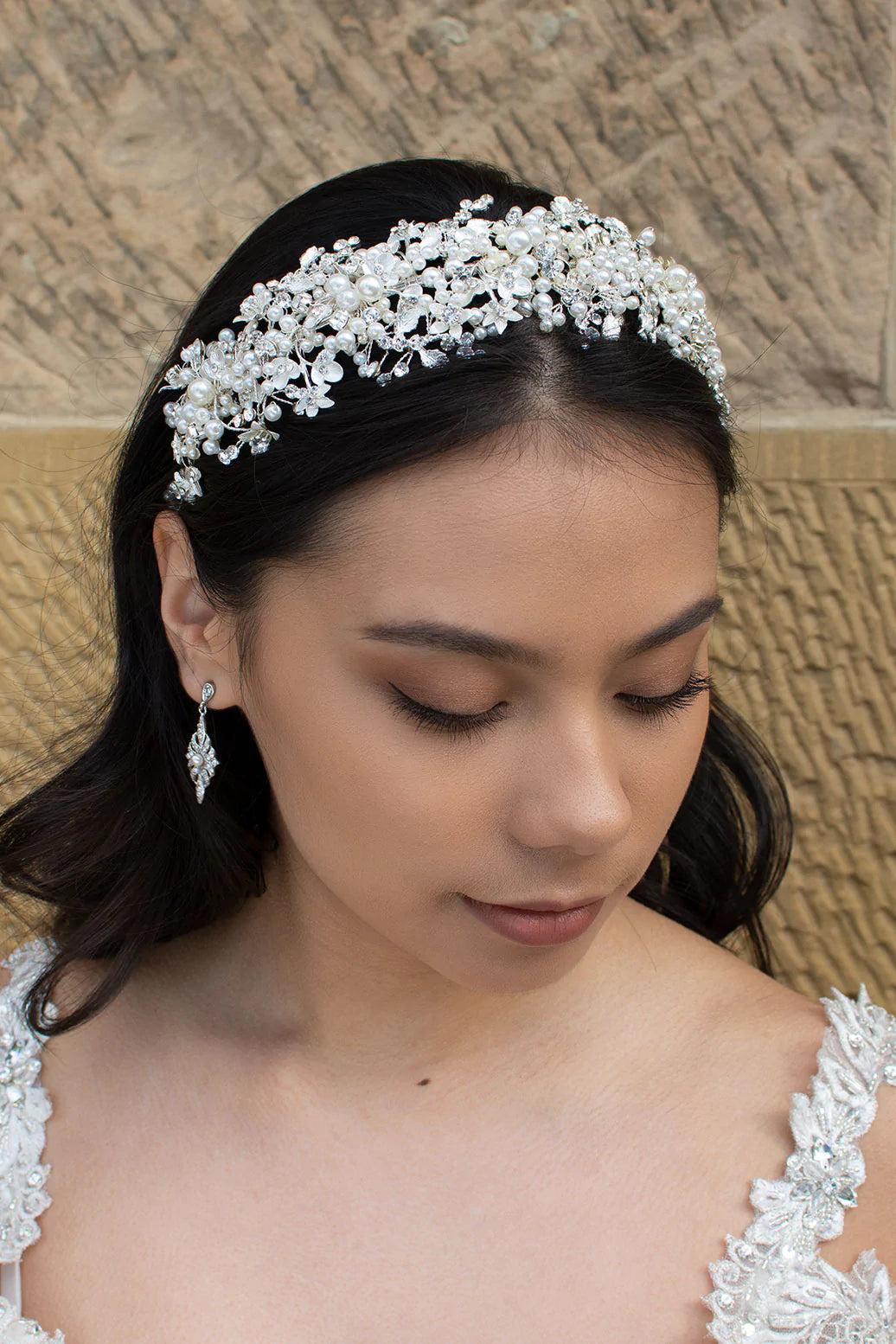 Eden Pearl Crystal Bridal Headband - Elegant Wedding Hair Accessory for Brides, Bridesmaids & Prom | Perfect for Weddings, Formal Events & Special Occasions
