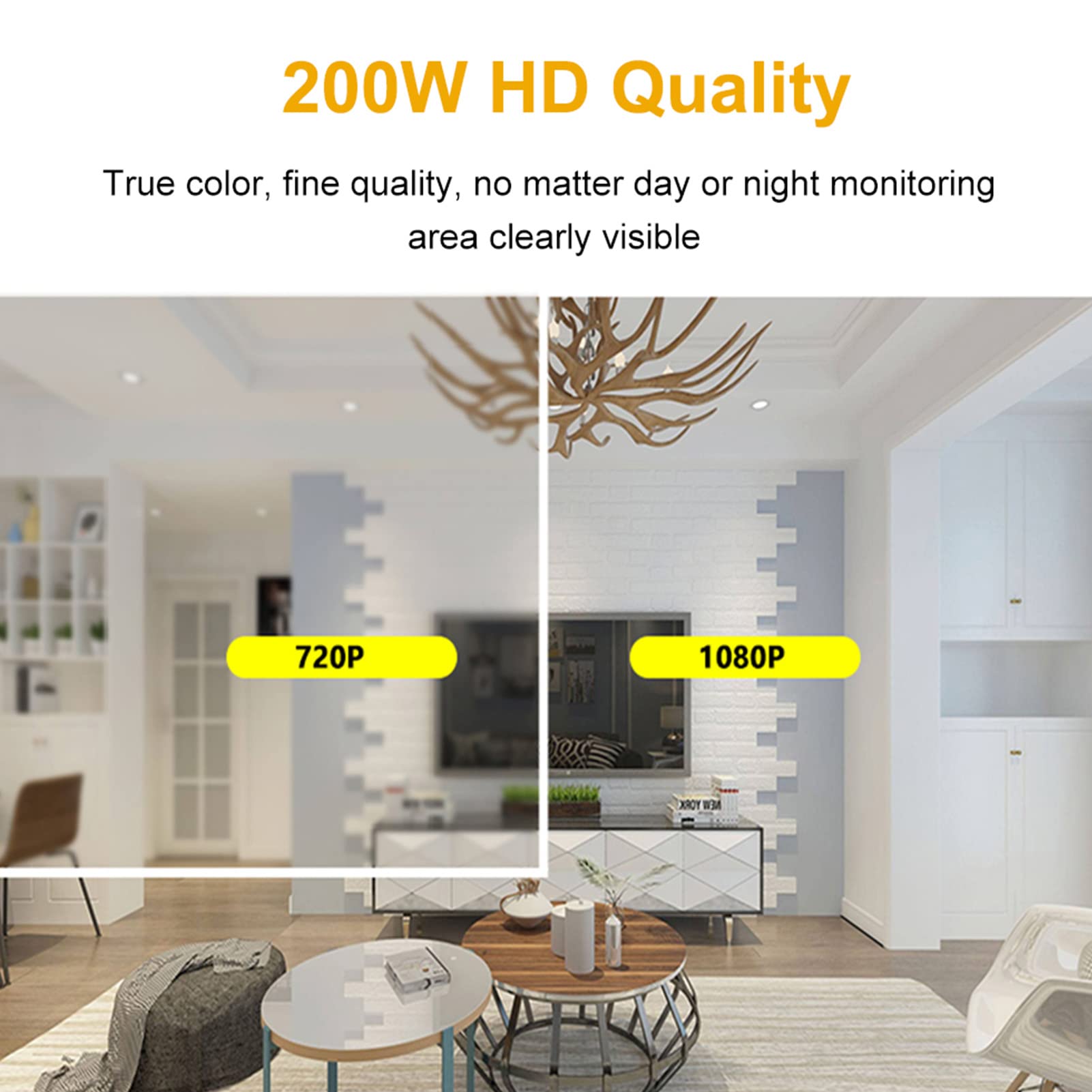 Fydun Solar Security Camera 1080P HD - 2MP Outdoor Wireless WiFi Surveillance Camera with Night Vision, IP66 Waterproof, 1920x1080 Resolution - Perfect for Home, Yard, Garage & Business Security Monitoring