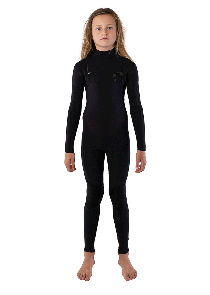 Kids 4/3mm Thermal Chest Zip Wetsuit for Boys & Girls - Warm Neoprene Full Body Swimsuit for Surfing, Diving & Water Sports in Cold Weather