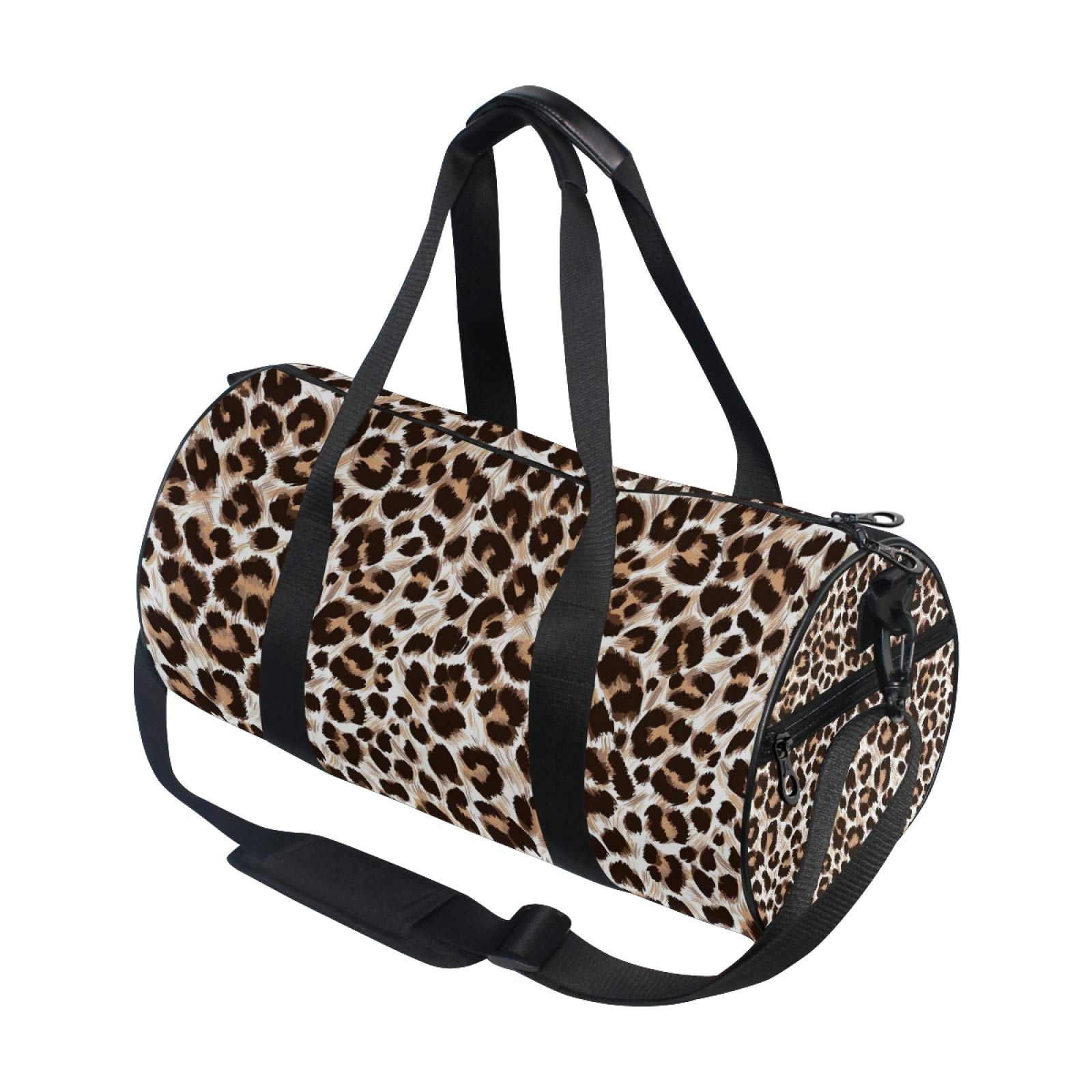 Leopard Cheetah Print Duffle Bag - Large Travel Gym Bag for Men & Women, Water-Resistant Sports Luggage with Backpack Straps - Perfect for Workouts, Weekend Trips & Sports Equipment Storage