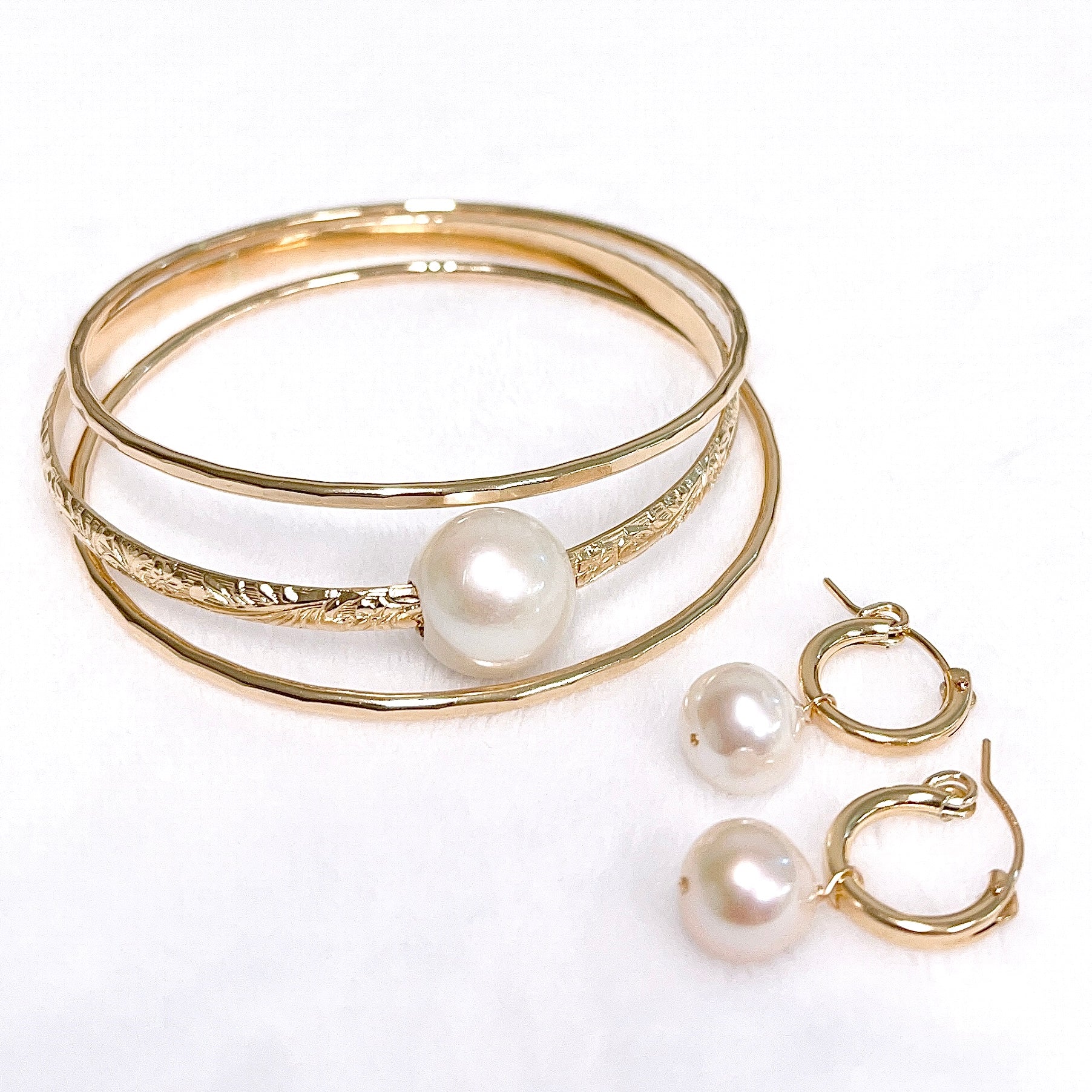 NOELA White Pearl Earrings (E620) - Elegant Pearl Studs for Women, Perfect for Weddings, Parties & Everyday Wear