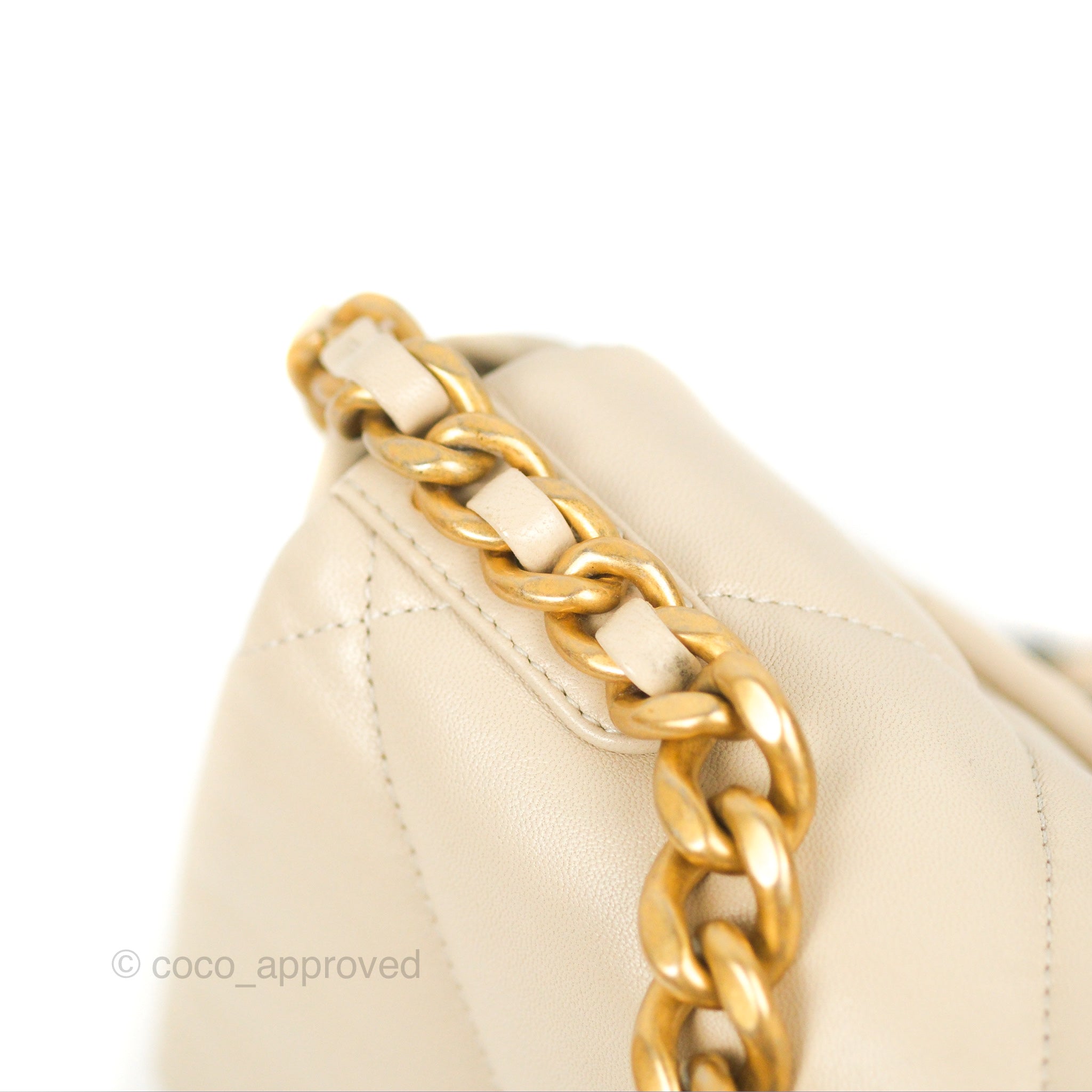 Chanel 19 Small Handbag in Ivory Beige with Mixed Hardware - Luxury Crossbody Bag for Women, Perfect for Everyday Use & Special Occasions