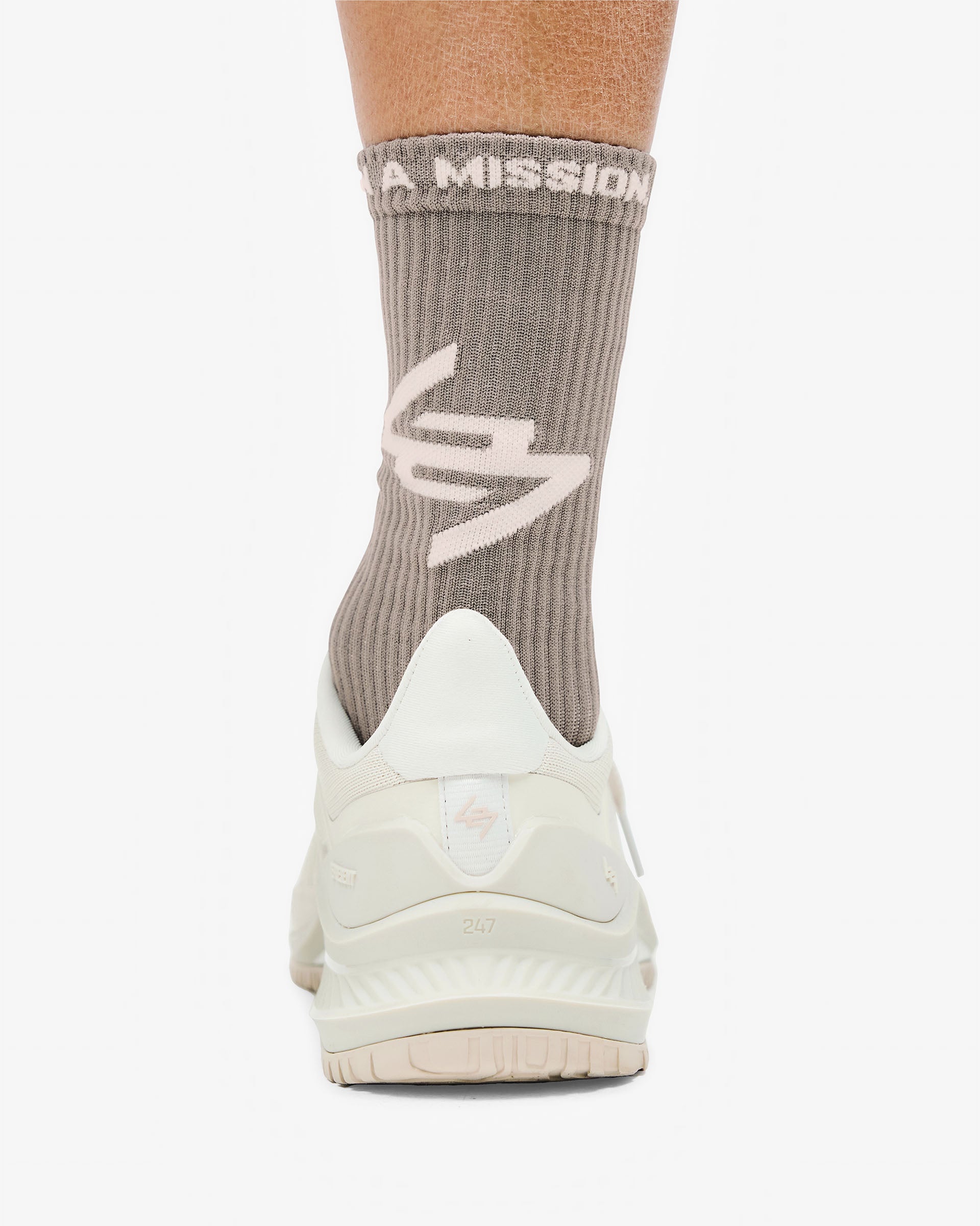 247 Logo Socks - Comfortable Cotton Crew Socks for Men & Women - Perfect for Sports, Work & Everyday Wear - Earth Tone Collection