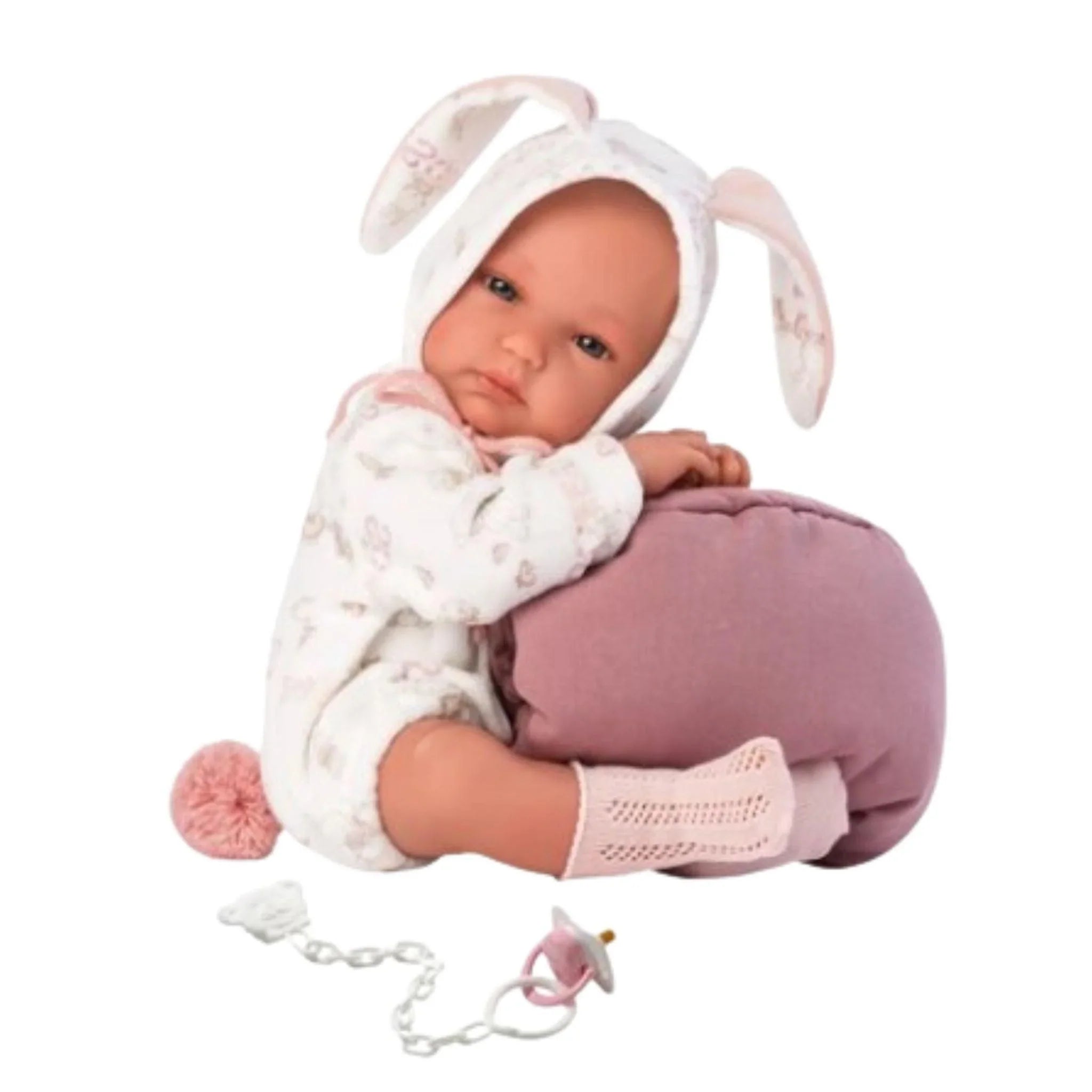 Baby Doll Anna with Carrycot - Realistic Soft Body Doll for Kids, Perfect for Pretend Play, Nursery Role Play & Gift for Girls