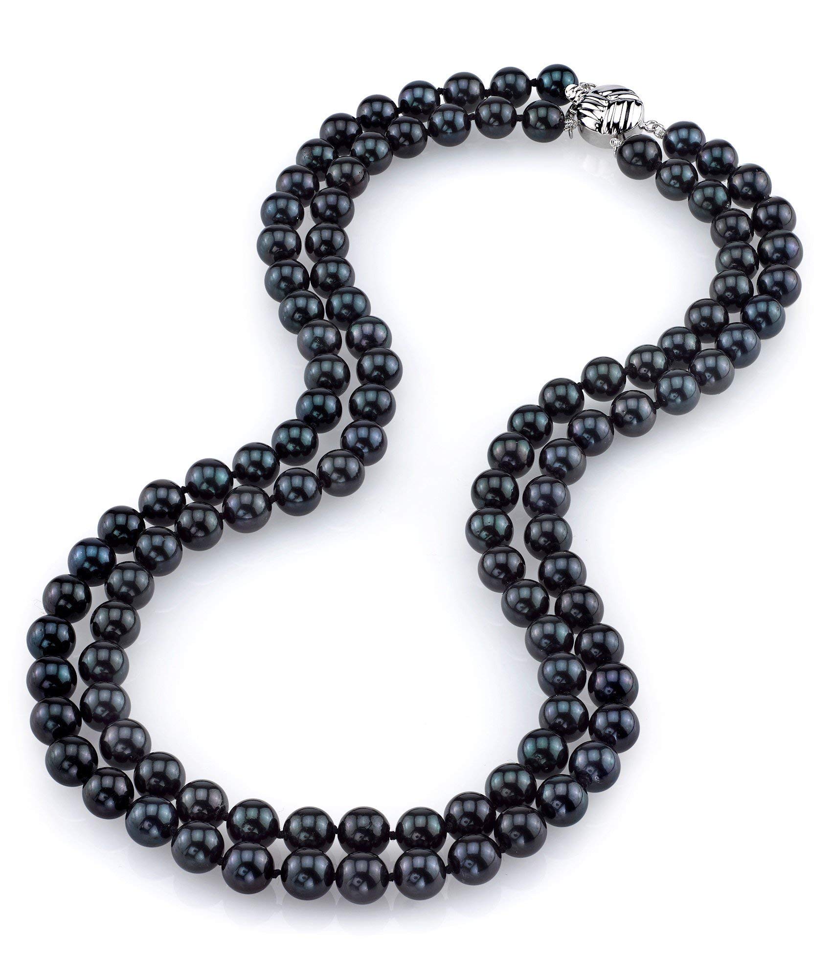14K Gold Black Akoya Pearl Necklace for Women - Elegant Gift & Wedding Jewelry