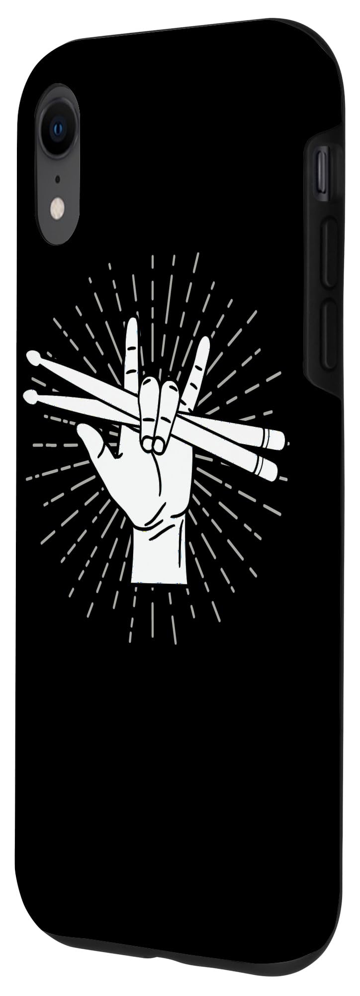 iPhone XR Case - Drummer & Drumsticks Musician Design - Perfect for Drummers, Music Lovers & Band Performances