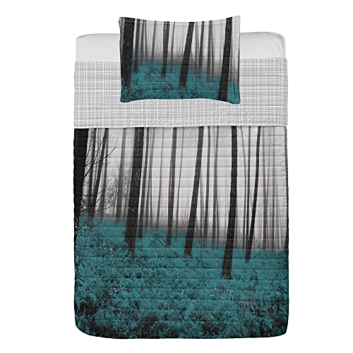 Teal Dark Taupe Grey