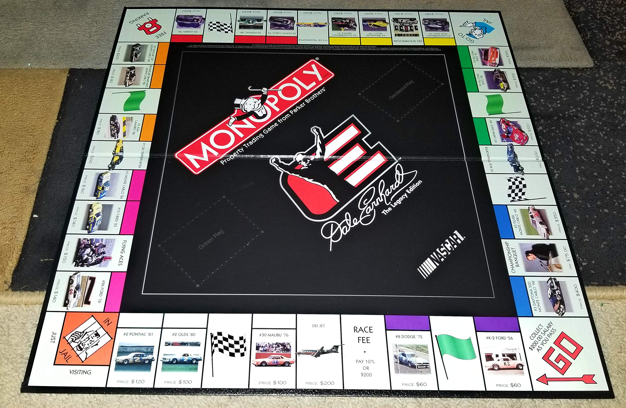 Monopoly Board Game: Dale Earnhardt Legacy Edition - NASCAR Collector's Edition for Family Game Night & Stock Car Racing Fans