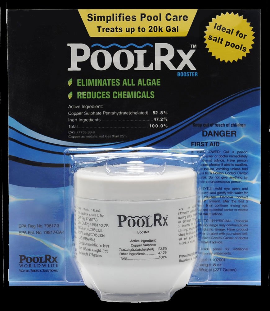 Pool RX 101001 6 Month Algaecide Blue - Swimming Pool Water Treatment for 7.5k-20k Gallons | Prevents Algae Growth | Replacement for Pool RX 102001 | Ideal for Inground and Above Ground Pools | Perfect for Summer Pool Maintenance