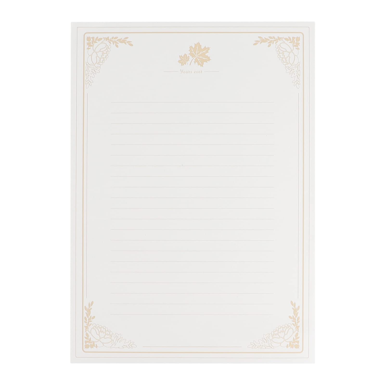 Vintage European Style Lined Writing Paper - 80 Sheets A4 Kraft Stationery for Invitations, Greeting Cards, Scrapbooking & Letter Writing | Old Fashioned Handwriting Paper with Retro Design | Perfect for DIY Crafts, Journaling & Gift Wrapping
