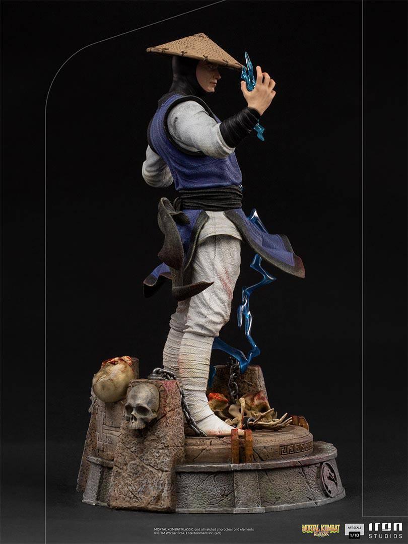 Iron Studios Mortal Kombat Raiden BDS Art Scale Statue 1/10 - Premium Collectible Figure for Gamers & Fans | Perfect for Display, Gaming Room Decor, and Gift for Fighting Game Enthusiasts