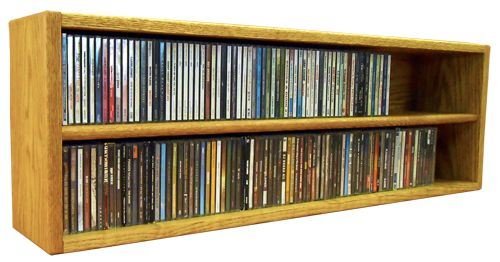 The Wood Shed 203-3 Dark Wood CD Storage Cabinet - Organize Your Music Collection for Home, Office, or Entertainment Room