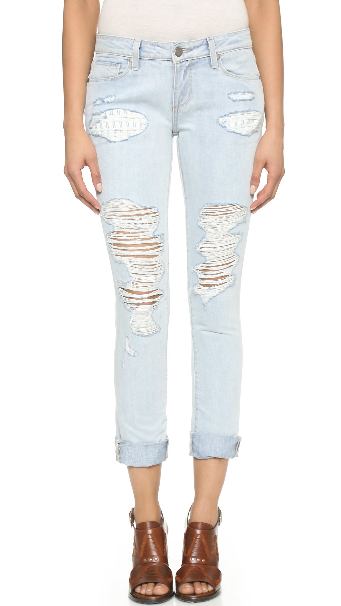 PAIGE Women's Jimmy Jimmy Skinny Jeans - High Waist Stretch Denim Pants for Women | Perfect for Casual Wear, Office & Night Out