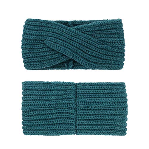 Crochet Ear Warmer Headband Set - 6 Pack Soft Knit Winter Headbands for Women & Girls - Perfect for Skiing, Running, Yoga and Cold Weather Protection