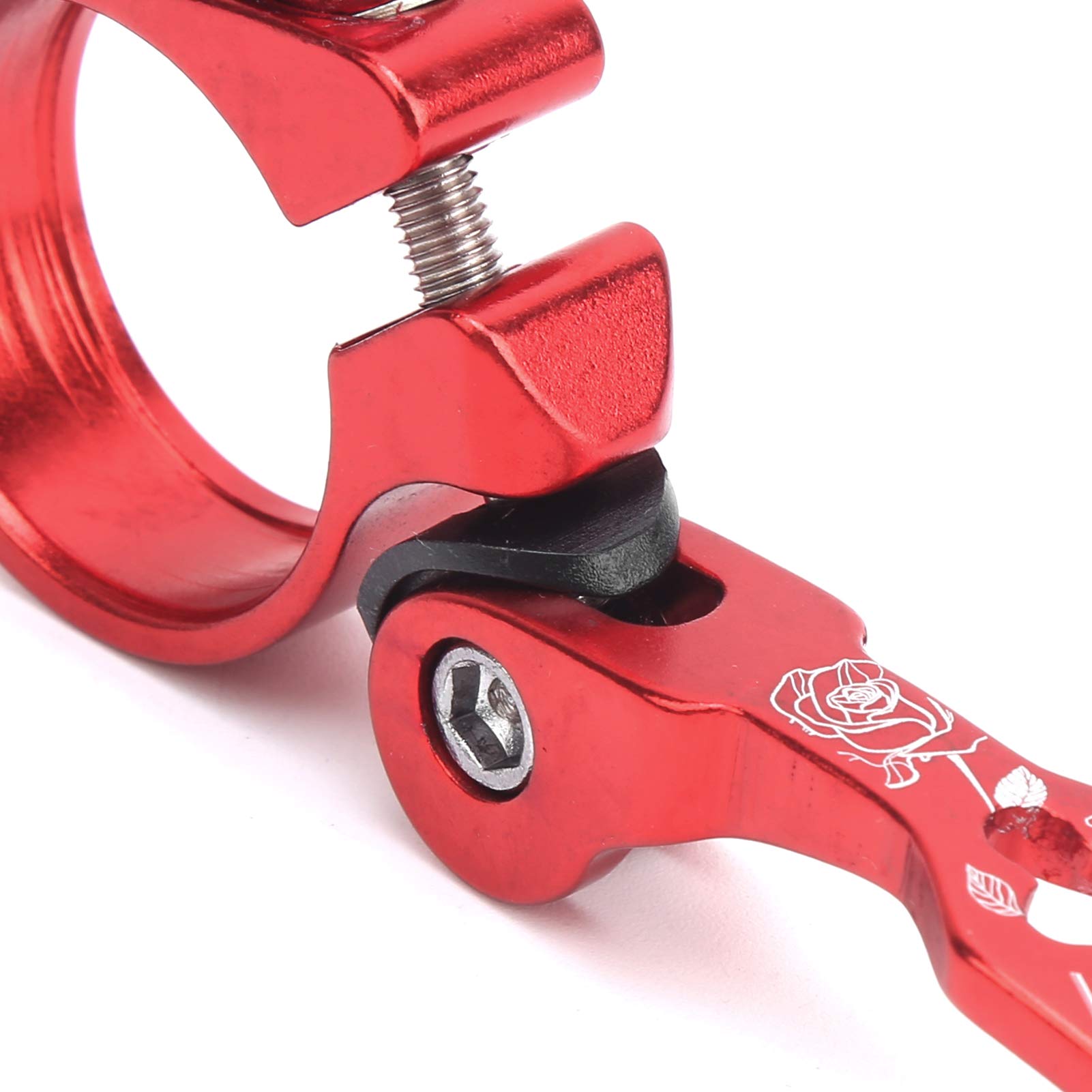 31.8mm Quick Release Bike Seat Clamp - Lightweight Aluminum Seatpost Collar for Mountain & Road Bikes - Perfect for Commuting, Trail Riding & Fitness Cycling
