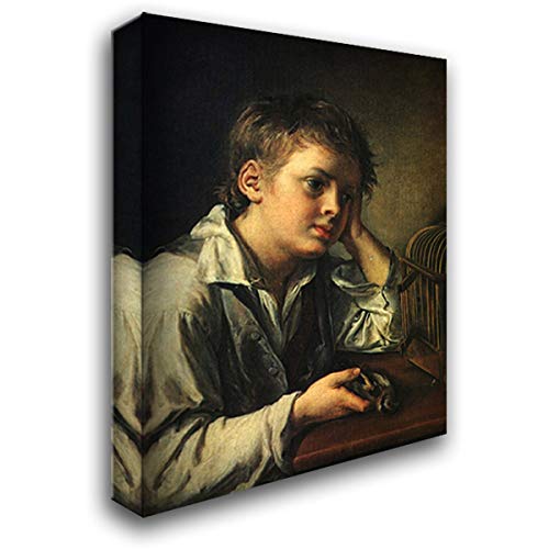 Vasily Tropinin 'Boy with A Dead Goldfinch' 20x24 Gallery Wrapped Canvas Art Print - Classic Oil Painting Reproduction for Living Room, Bedroom & Office Decor