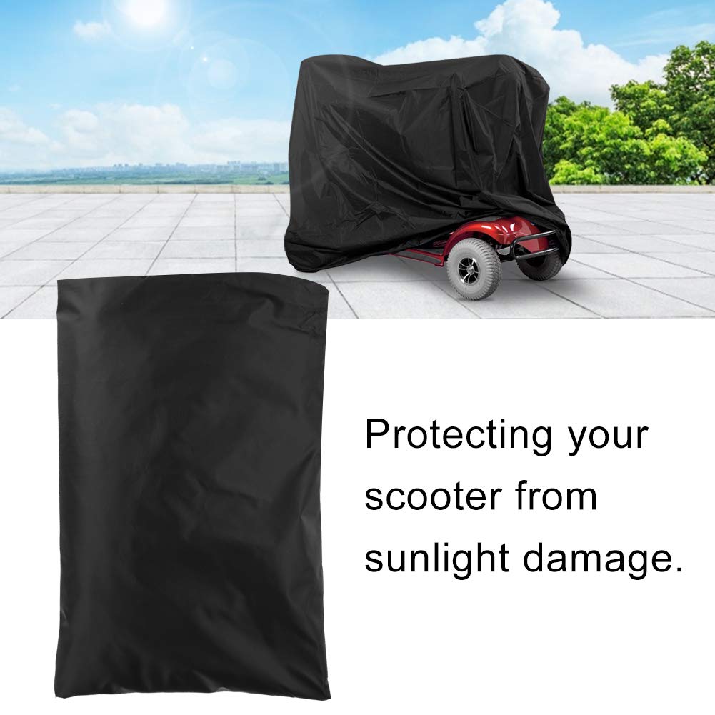 Dioche Heavy Duty Waterproof Mobility Scooter Cover - Oxford Material All-Weather Protection for 4 Wheel Power Scooters (74.8