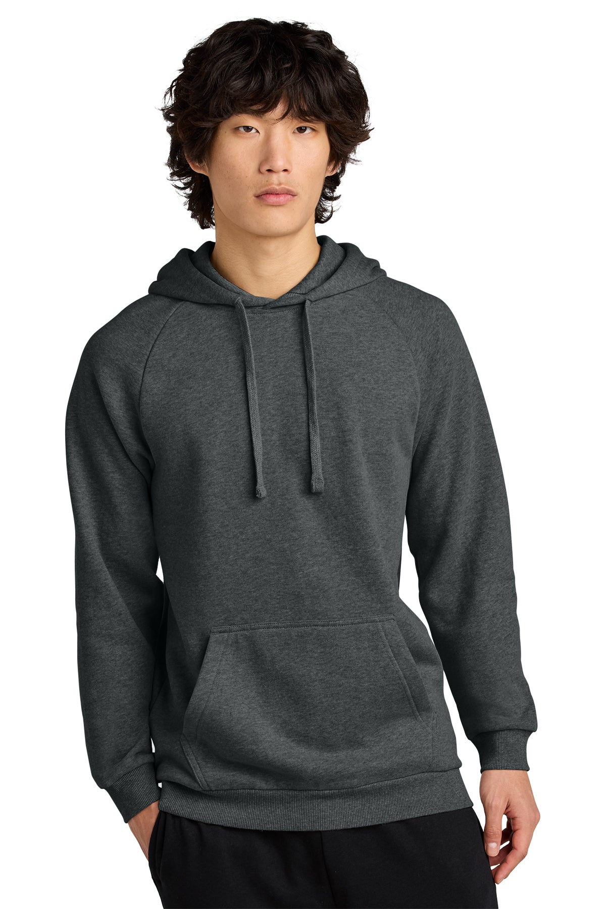 Custom District Cloud Fleece Hoodies - Heathered Charcoal | Warm & Cozy Pullover for Streetwear, Casual Outfits & Outdoor Activities