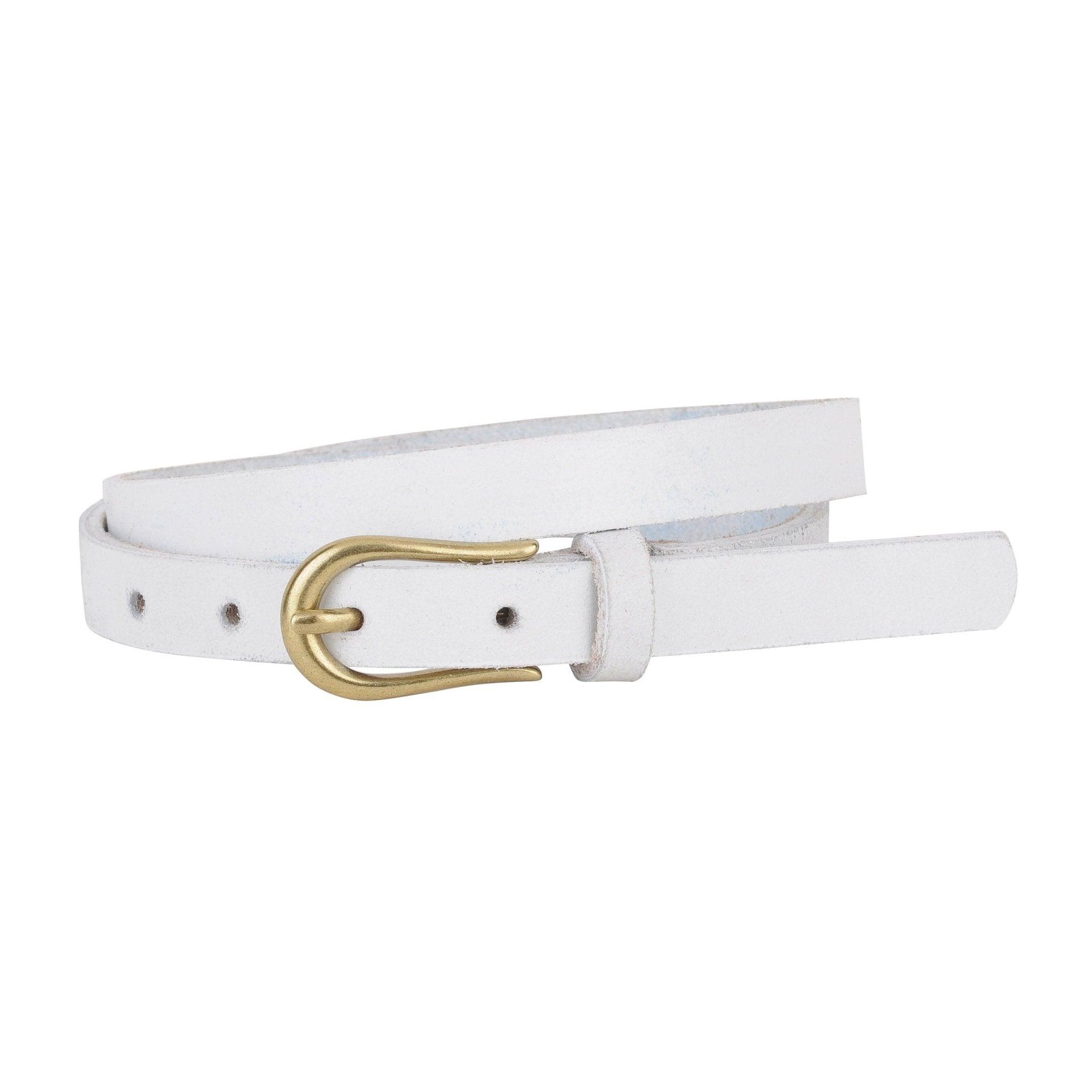 Slim Genuine Leather Belt for Women & Men - Adjustable Waist Strap - Classic & Stylish Accessory for Jeans, Dresses & Office Wear