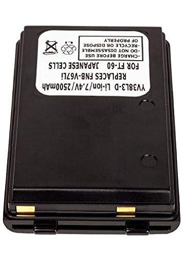 Rechargeable 7.2V 2500mAh Li-Ion Battery for Standard VXA-210 Two Way Radio - Replacement Power Pack for Long-Lasting Communication in Outdoor Adventures, Construction Sites & Emergency Situations