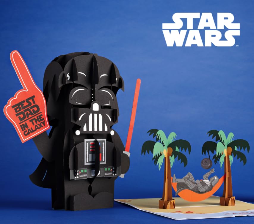 Lovepop Star Wars™ Darth Vader™ 3D Pop-Up Father's Day Gift Set - Includes 1 Greeting Card & 1 Giant Pop-Up Present - Perfect Gifts for Dad, Birthday, Anniversary & Special Occasions