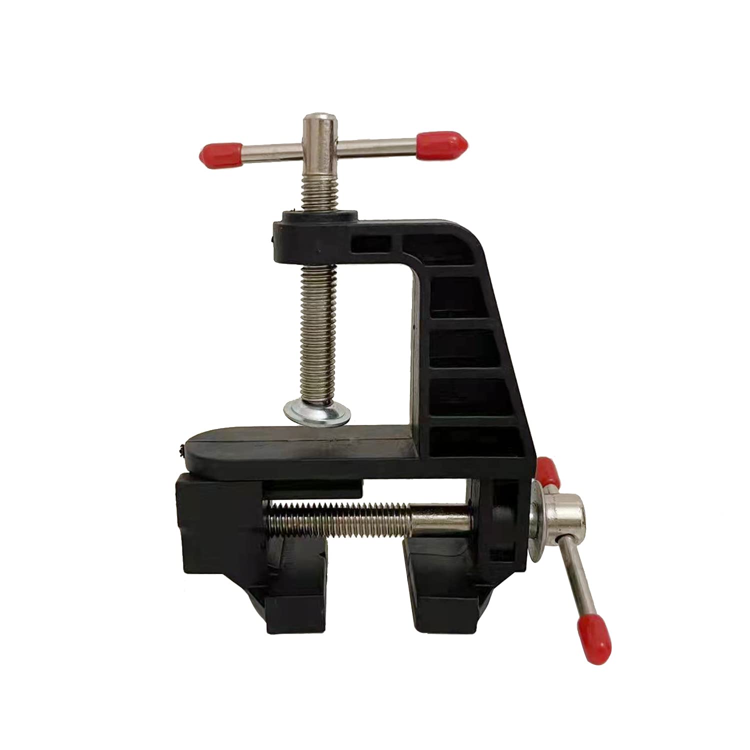 Mini Table Clamp Small Hobby Bench Vice - Black Metal Clamp for Repairs, Modeling, Painting & Crafting | Perfect for DIY Projects, Jewelry Making & Woodworking