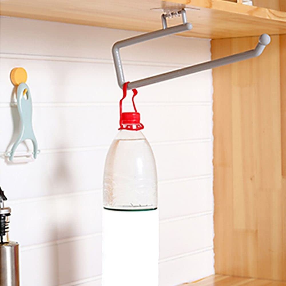 Adjustable Self-Adhesive Toilet Paper Holder - Strong Plastic Bathroom Tissue Roll Rack for Kitchen, WC & Bathroom Storage | Space-Saving Design for Small Spaces & RVs