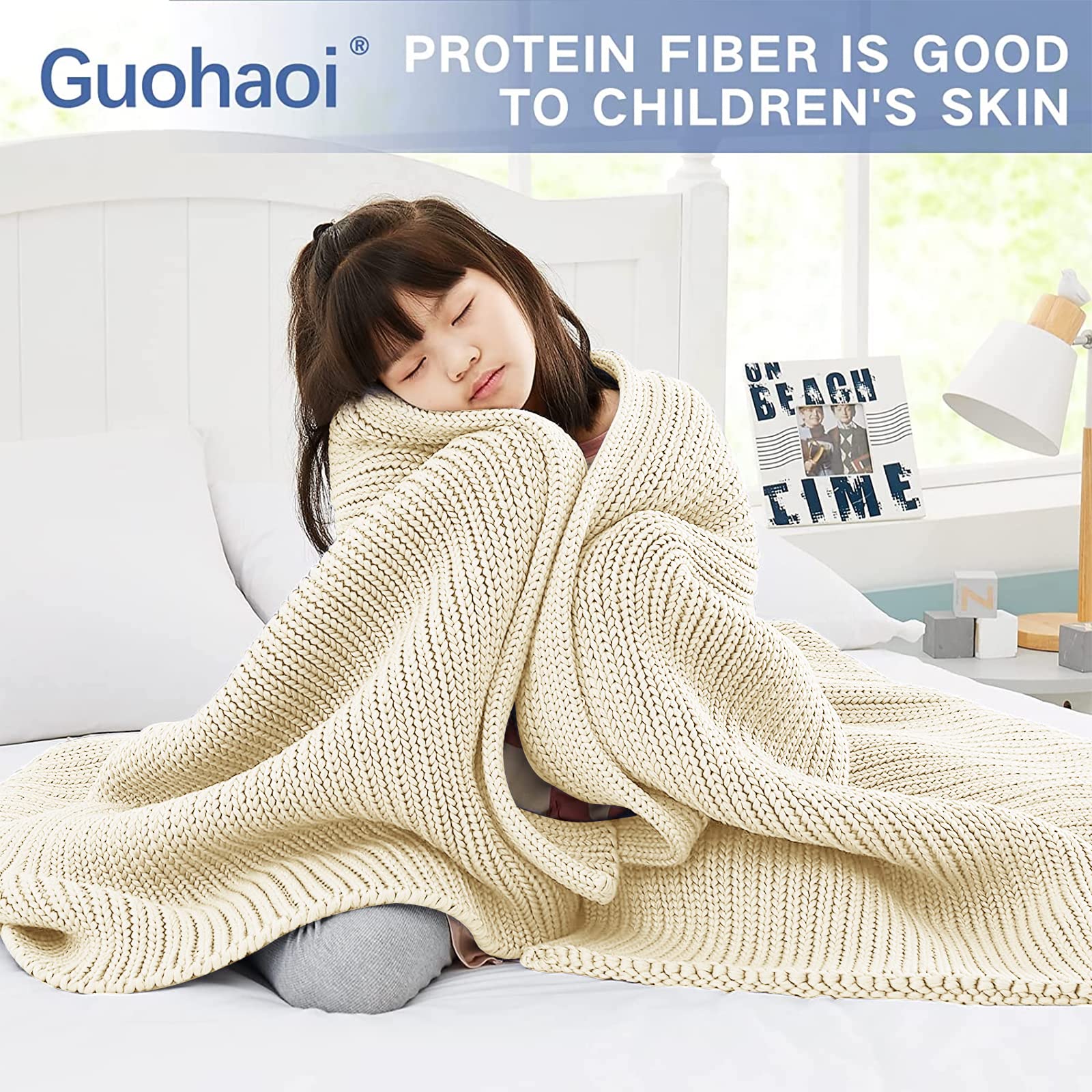 Guohaoi 15lbs Weighted Blanket 50