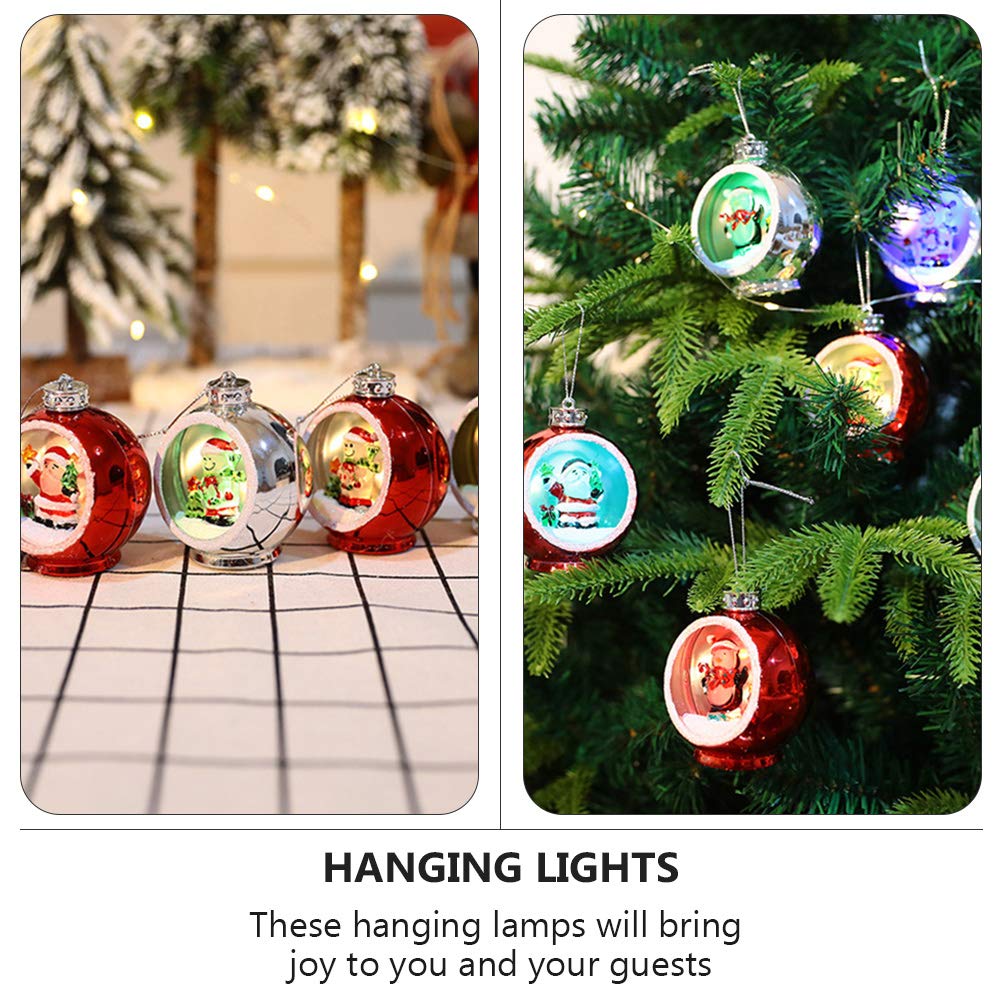 OSALADI 3-Piece Christmas Electroplated Ball Lights - Battery Operated Xmas Tree Ornaments for Holiday Decor, Fireplace & Indoor Lighting | Perfect for Christmas Tree Decorations, Mantel Displays & Festive Home Ambiance