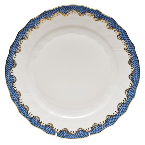 Elegant Blue Fish Scale Dessert Plates - Set of 6, Porcelain Appetizer Plates for Cake, Pastry, Candy, Fruit - Perfect for Dinner Parties, Wedding Receptions & Tea Time