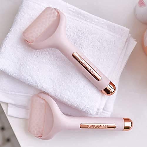 AL-FALAH Ice Roller Massager for Face & Neck - Cooling Facial Roller to Brighten Complexion, Reduce Wrinkles & Under Eye Puffiness | Skin Tightening & Lifting Treatment | Perfect Women's Gift for Skincare Routine & Morning De-Puffing