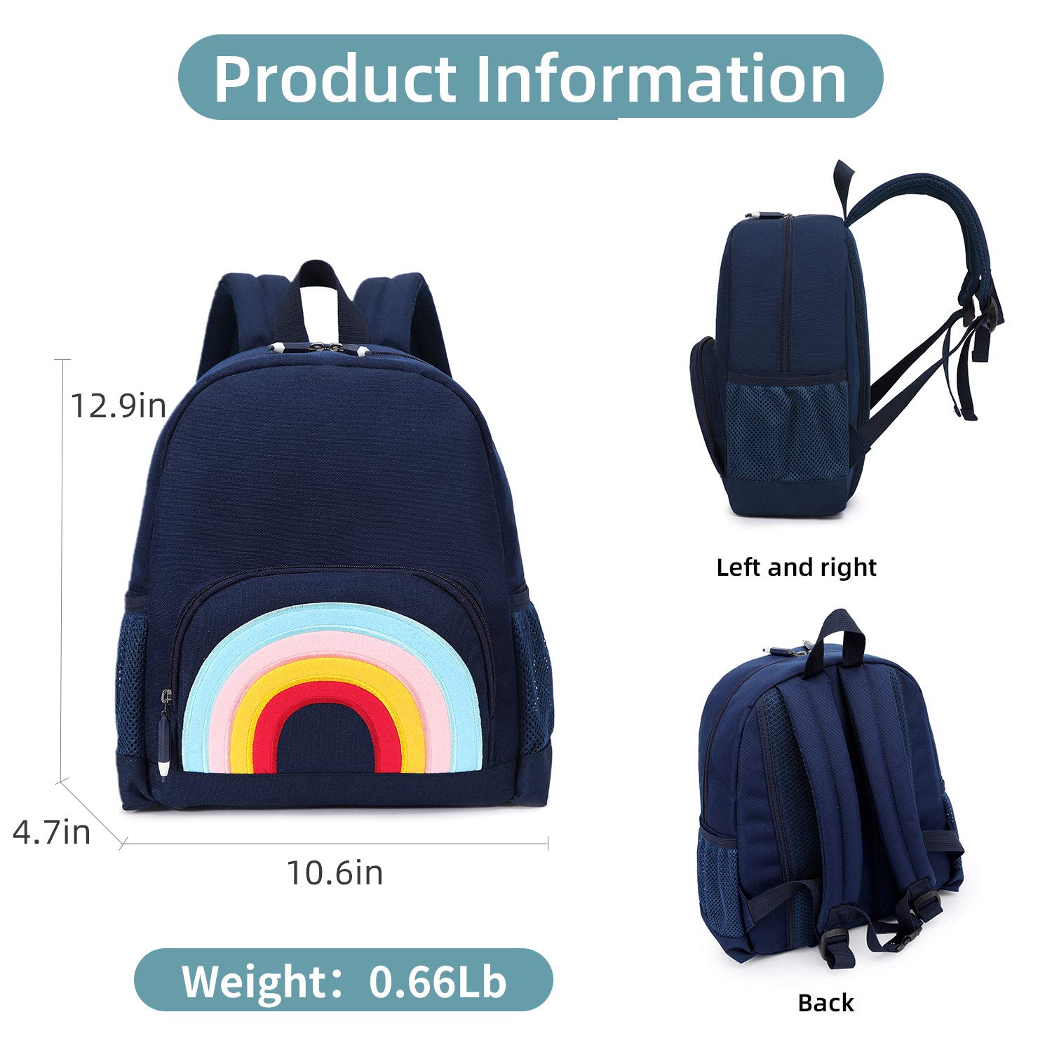 Colorful Waterproof Toddler Backpack for Boys & Girls - Durable Preschool & Kindergarten School Bag for Daycare, Travel & Outdoor Adventures