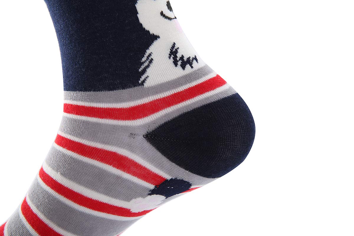 Cute Animal Socks for Women - Dog & Cat Crew Socks for Pet Lovers