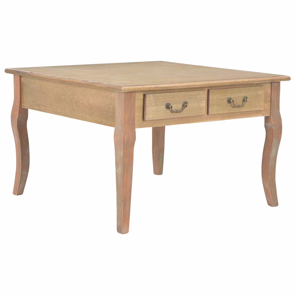Modern Brown Coffee Table with 4 Storage Drawers - Simple Design Sofa Table for Living Room - Perfect for Tea Time, Reading & Family Gatherings