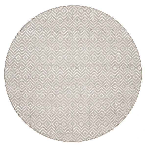 Premium Diamond Platinum Indoor/Outdoor Rug by Dash & Albert - Waterproof & Durable for Patio, Living Room, Bedroom Decor