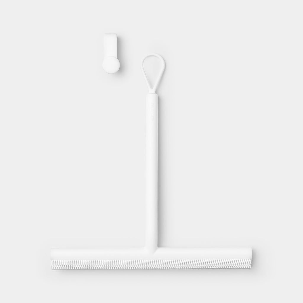 Brabantia Shower Squeegee - Stainless Steel Bathroom Window Cleaner for Streak-Free Shine | Perfect for Showers, Tiles, and Glass Surfaces