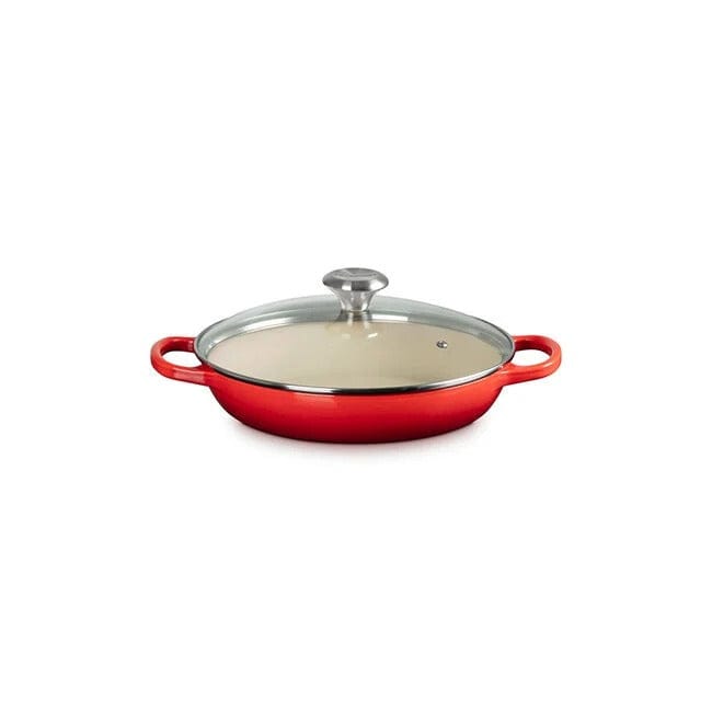 Le Creuset 2.25 Quart Braiser with Glass Lid - Enameled Cast Iron Dutch Oven for Cooking, Baking & Serving | Multiple Colors | Perfect for Stovetop, Oven & Tabletop Use