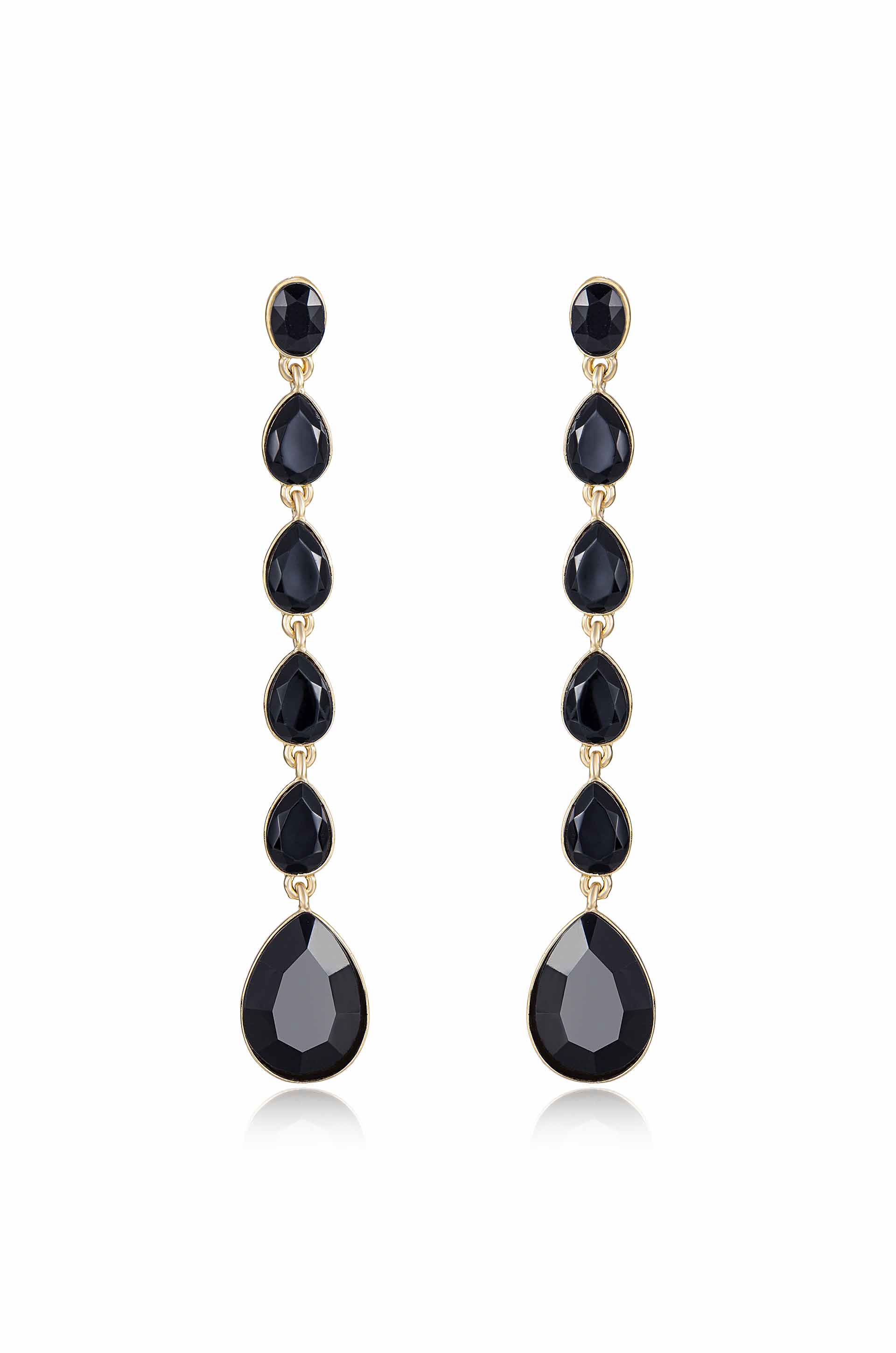 Crystallized Drop Earrings for Women - Elegant Dangling Jewelry for Parties, Weddings & Special Occasions | Handmade Gemstone Earrings