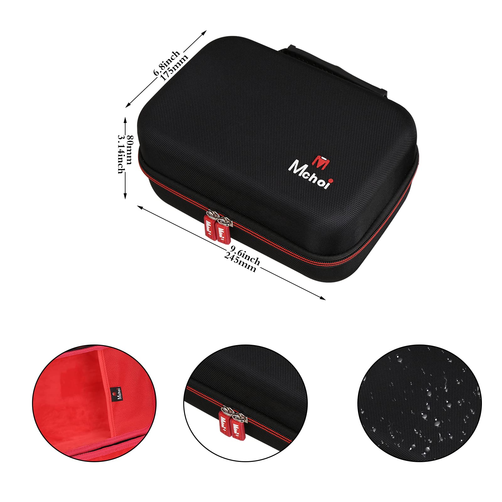 HyperX Cloud I II Gaming Headset Hard Portable Case - Compatible with KHX-HSCP-RD/KHX-H3CL/WR Models (Case Only) - Perfect for Travel, Storage & Headset Protection
