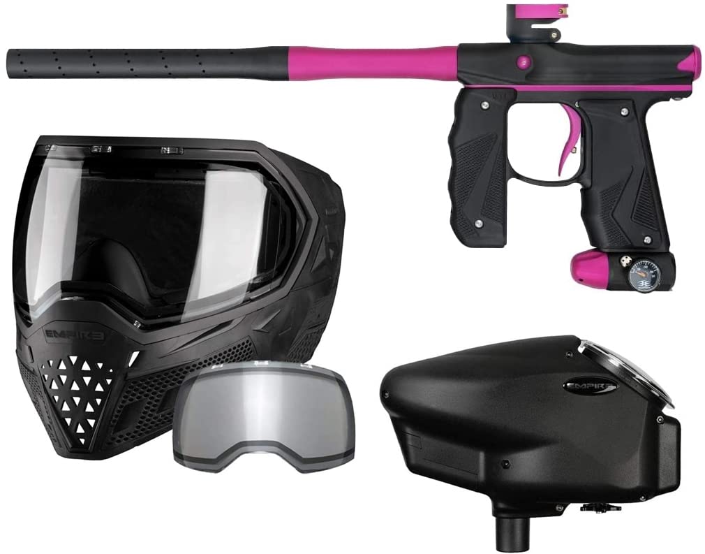 Empire Mini GS Electronic Paintball Gun Marker with Halo Too Loader & EVS Thermal Mask - High Performance Paintball Equipment for Outdoor Sports and Team Games