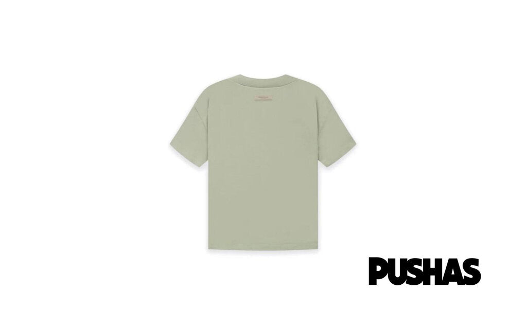 ESSENTIALS Cotton T-Shirt for Men & Women - Soft Comfort Fit Casual Tee in Seafoam Green (SS21 Collection) - Perfect for Everyday Wear, Gym, and Street Style