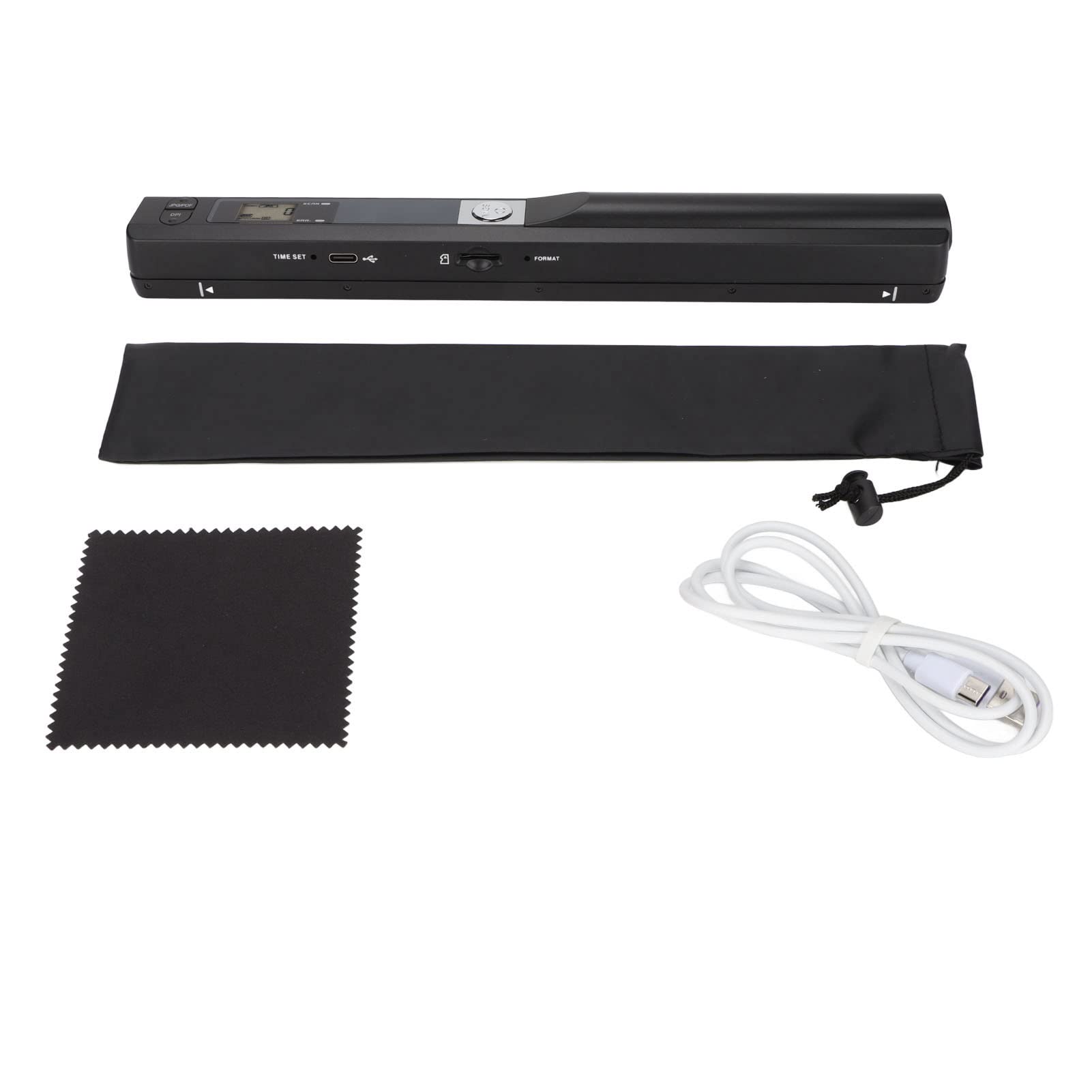 Portable Handheld Scanner - Lightweight Document & Photo Scanner with Memory Card Storage, No PC Required - Ideal for Office, Travel & Home Use (Black)