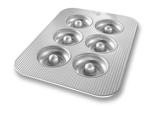 Nonstick Donut Baking Pan - 6-Cavity USA Made Doughnut Mold for Perfect Homemade Donuts | Ideal for Breakfast, Desserts, and Party Treats