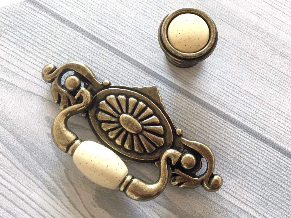 Vintage Ceramic Drawer Pulls 2.25