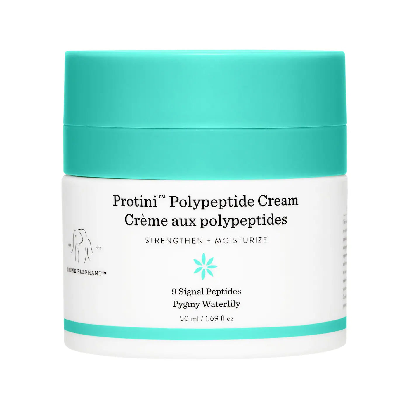 Drunk Elephant Protini™ Polypeptide Firming Refillable Moisturizer 50ml - Anti-Aging Face Cream for Hydration & Wrinkles - New in Box - Perfect for Daily Skincare Routine & Travel