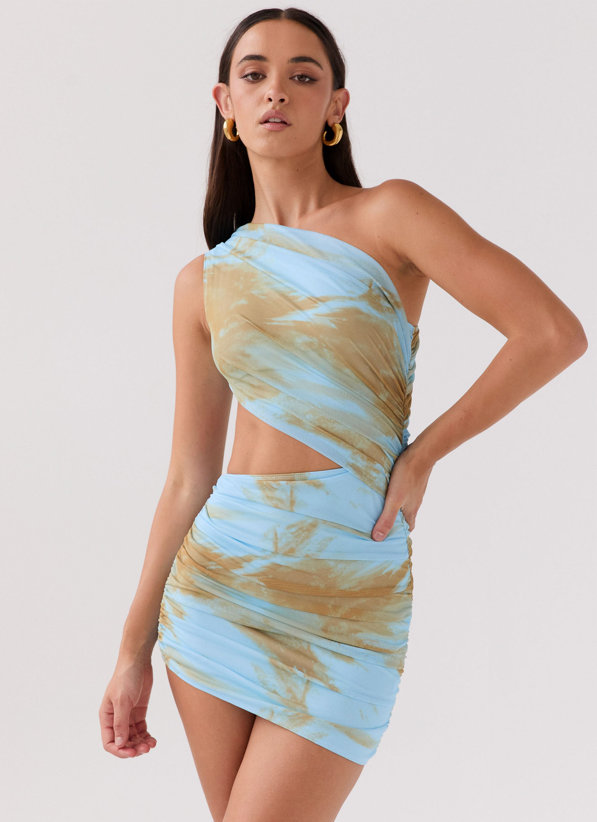 Addie Mini Dress in Stardust - Stylish & Comfortable Women's Casual Dress for Parties, Dates & Everyday Wear